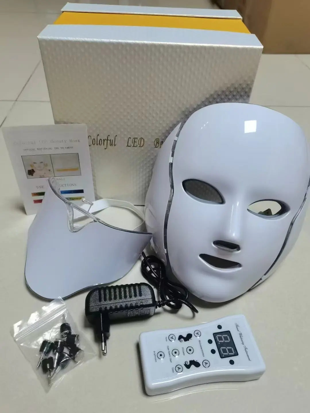 LED Light Therapy Facial Mask for Skin Brightening