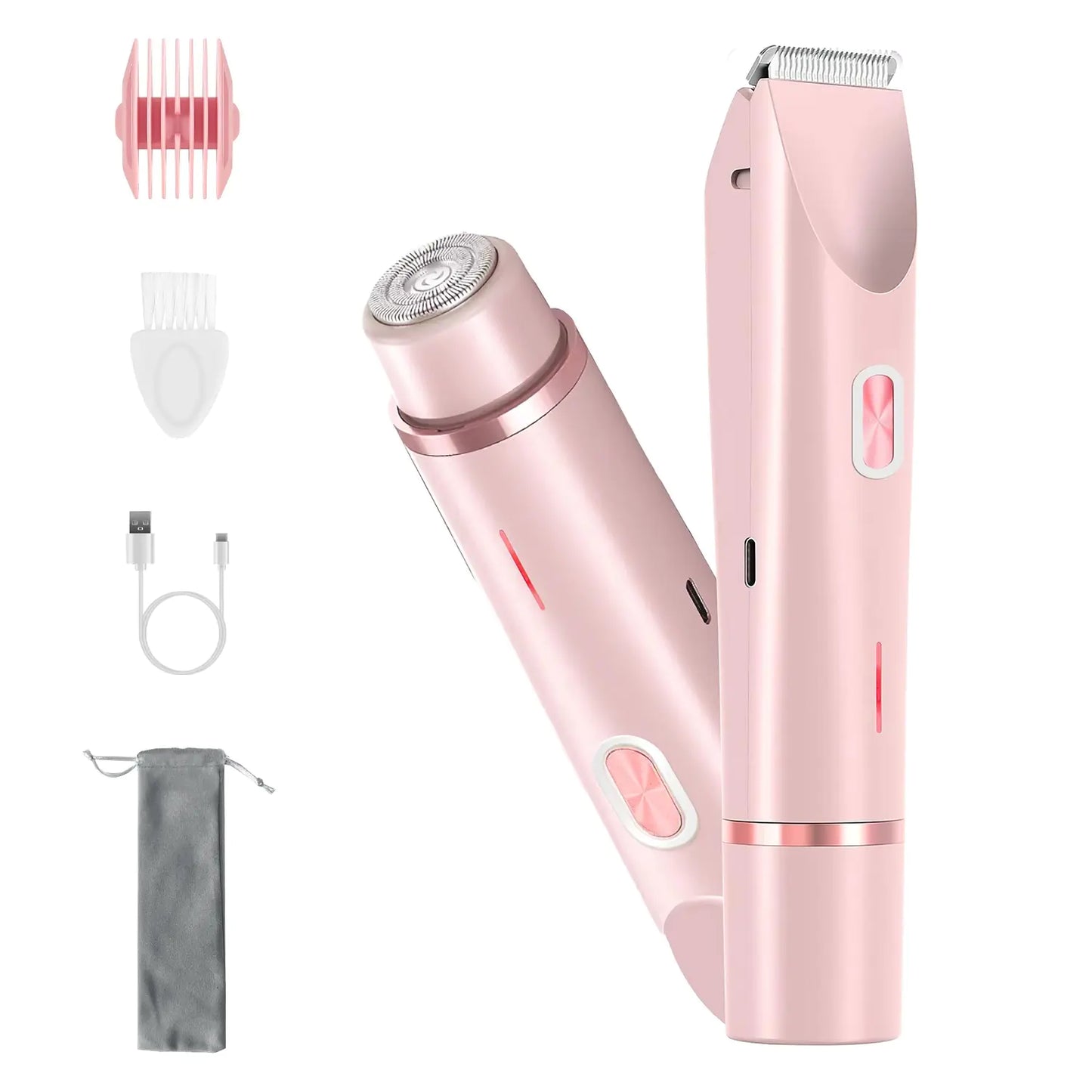 2-in-1 Waterproof Bikini Trimmer for Women